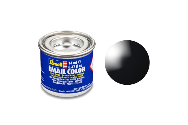 Zwart Glanzend Ral 9005 14 Ml Bus Revell Modelbouwverf Op Kunstharsbasis
