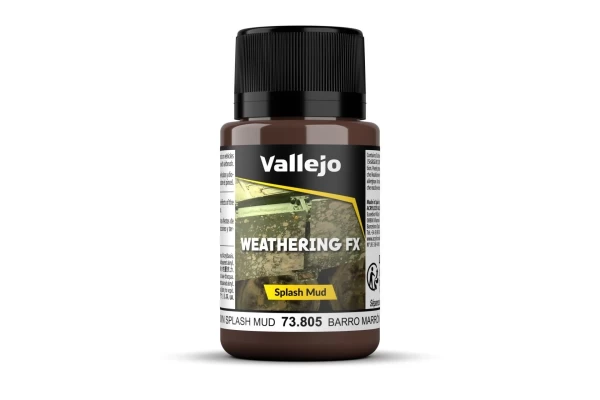 Vallejo Weathering Effects Splash Mud Brown 40 Ml