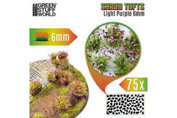 Shrub Tufts 6Mm Self-Adhesive - Light Purple