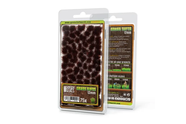 Static Grass Tufts 12 Mm - Burnt Brown
