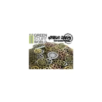 Steampunk Spiral Gears And Cogs Beads 85Gr