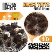 Grass Tufts - 12Mm Self-Adhesive - Burnt