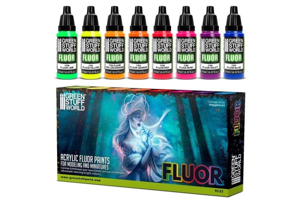 Set X8 Fluor Paints