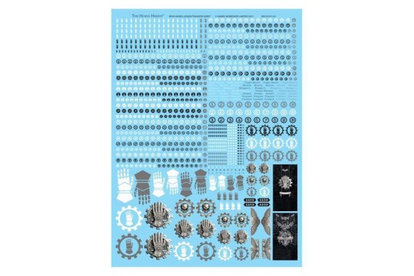 Iron Hands Legion Transfer Sheet ---- Webstore Exclusive