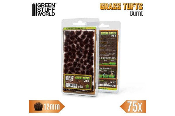 Static Grass Tufts 12 Mm - Burnt Brown