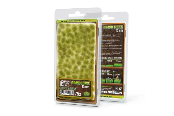 Static Grass Tufts 12 Mm - Light Green