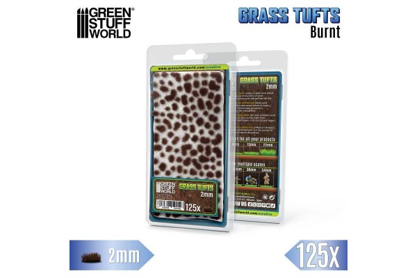 Static Grass Tufts 2 Mm - Burnt Brown