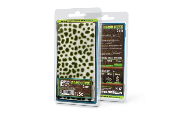 Static Grass Tufts 2 Mm - Dark Green