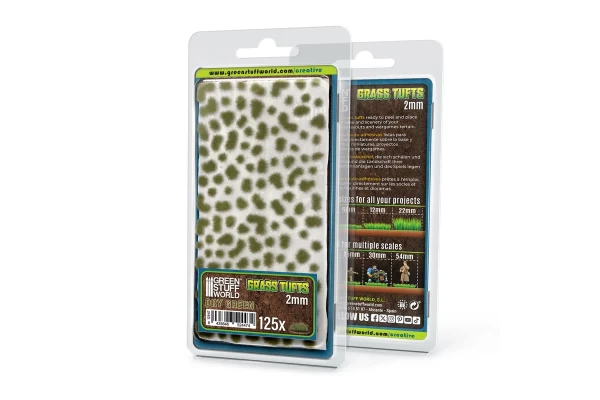 Static Grass Tufts 2 Mm - Dry Green