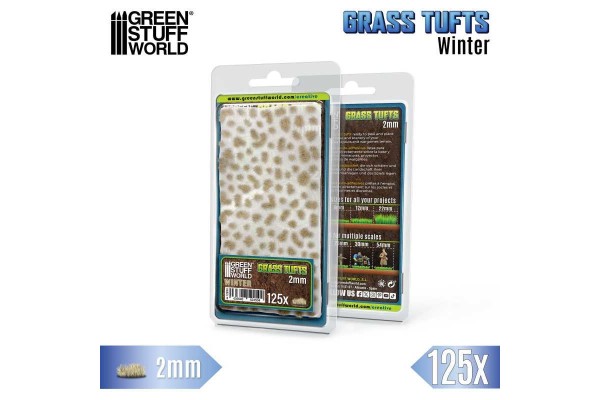 Static Grass Tufts 2 Mm - Winter White