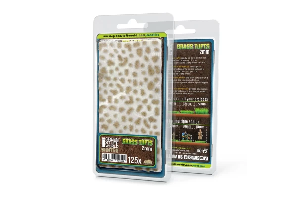 Static Grass Tufts 2 Mm - Winter White
