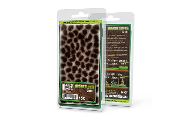 Static Grass Tufts 6 Mm - Burnt Brown