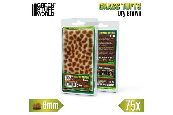 Static Grass Tufts 6 Mm - Dry Brown