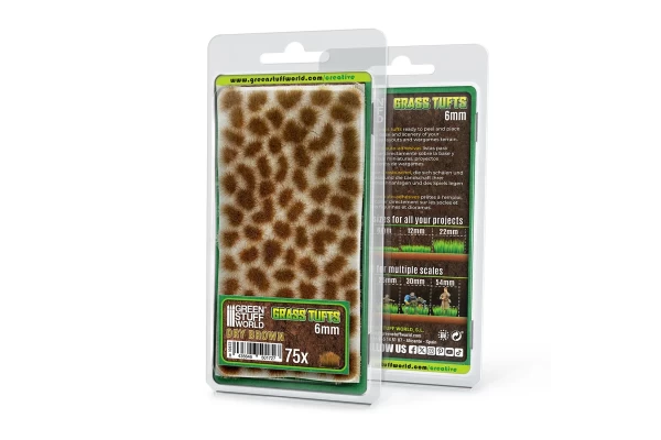 Static Grass Tufts 6 Mm - Dry Brown