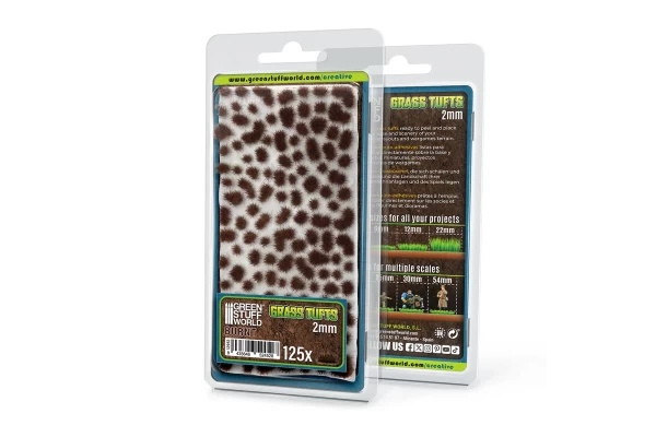 Static Grass Tufts 2 Mm - Burnt Brown