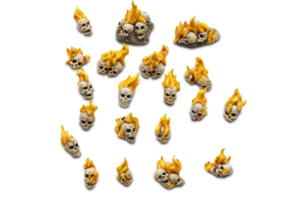 Resin Burning Skulls 1:48-1:35