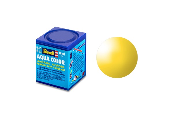 Geel Glanzend Ral 1018 Aqua Color 18 Ml Revell Modelbouwverf Op Waterbasis