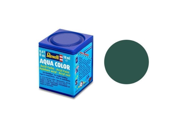 Zeegroen Mat Ral 6028 Aqua Color 18 Ml Revell Modelbouwverf Op Waterbasis