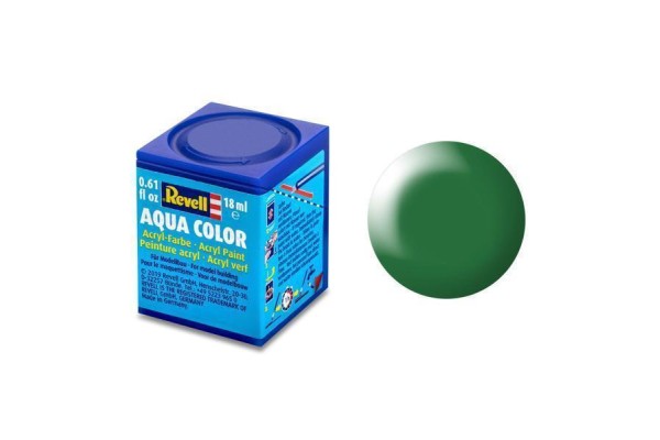 Bladgroen Zijdemat Ral 6001 Aqua Color 18 Ml Revell Modelbouwverf Op Waterbasis