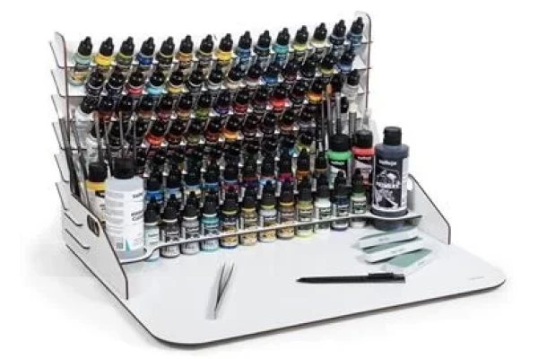 Paint Diplay + Work Station (50X37Cm) W/Vertigal Storage