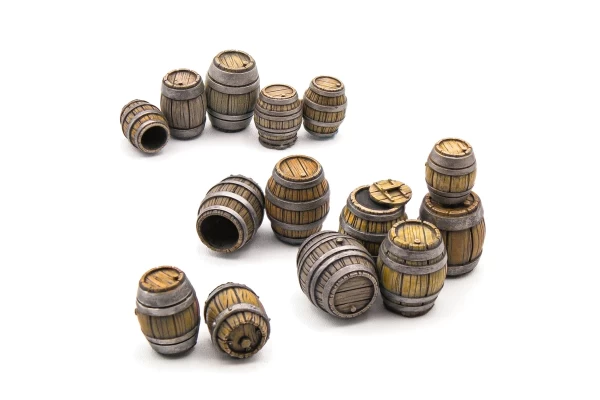 Wooden Barrels 1:48