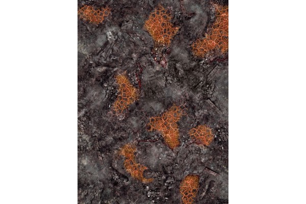 Red Blight Battlefield 44 Inchx60 Inch 112X152 Cm-Single-Sided Rubber Mat