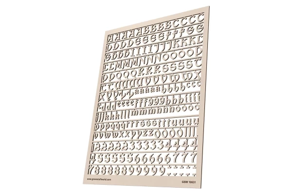 Letters And Numbers 10 Mm Gothic