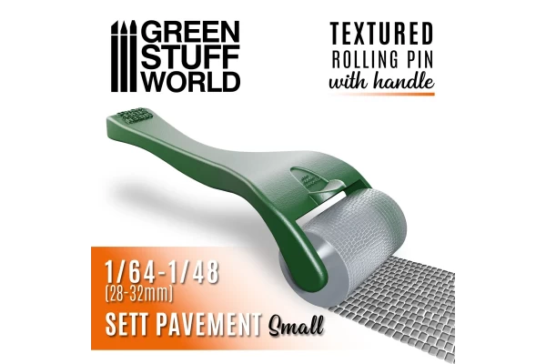 Rolling Pin With Handle - Sett Pavement Small