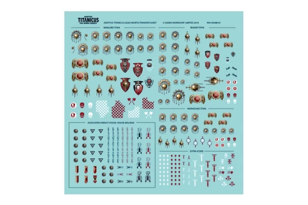 Adeptus Titanicus: Legio Mortis Transfer Sheet ---- Webstore Exclusive