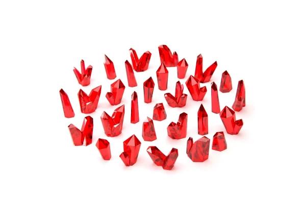 Red Resin Crystals - Medium